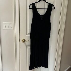 Lane Bryant Black Midi Dress